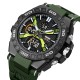 Мужские тактические часы Skmei 2220AG Army Green Arch с комбинированным циферблатом и подсветкой
