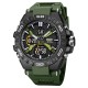 Мужские тактические часы Skmei 2220AG Army Green Arch с комбинированным циферблатом и подсветкой