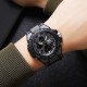 Чоловічий тактичний годинник Skmei 2220BK Black з комбінованим циферблатом та підсвічуванням