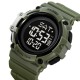 Чоловічий спортивний годинник Skmei 2230AG Army Green з підсвіткою та таймером