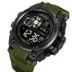 Чоловічий тактичний годинник Skmei 2318AG Army Green з електронним циферблатом та підсвіткою