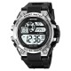 Мужские спортивные часы Skmei 2318BKSI Black-Silver с электронным циферблатом и подсветкой
