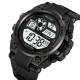 Чоловічий спортивний годинник Skmei 2318BKWT Black-White з електронним циферблатом та підсвіткою