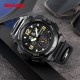 Чоловічий спортивний годинник Skmei 2341BK Black з комбінованим циферблатом та водозахистом 5 ATM