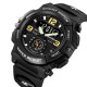 Чоловічий спортивний годинник Skmei 2341BK Black з комбінованим циферблатом та водозахистом 5 ATM