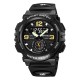 Чоловічий спортивний годинник Skmei 2341BK Black з комбінованим циферблатом та водозахистом 5 ATM