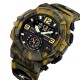 Чоловічий тактичний годинник Skmei 2341CMGN Camo Green з комбінованим циферблатом та підсвічуванням