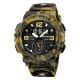 Чоловічий тактичний годинник Skmei 2341CMGN Camo Green з комбінованим циферблатом та підсвічуванням