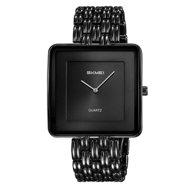 Наручний годинник Skmei 2371BKBK All Black — класичний кварцовий годинник у квадратному корпусі