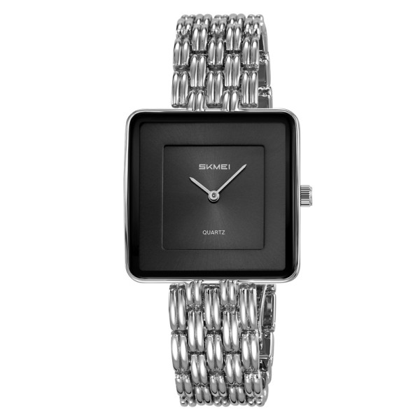 Жіночий годинник Skmei 2372SIBK Silver-Black з кварцовим механізмом та мінеральним склом