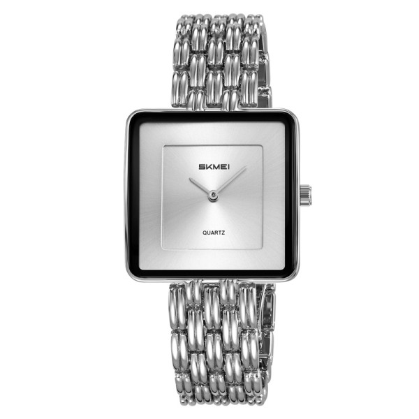 Жіночий годинник Skmei 2372SISI All Silver у класичному стилі зі сріблястим браслетом