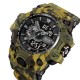 Чоловічий спортивний годинник Skmei 2396CMGN Camo Green тактичний з підсвічуванням та календарем