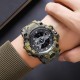 Чоловічий спортивний годинник Skmei 2396CMGN Camo Green тактичний з підсвічуванням та календарем