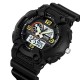 Чоловічий спортивний годинник Skmei 2397BKWT Black-White з комбінованим циферблатом та підсвіткою
