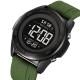 Мужские спортивные часы Skmei 2485AG Army Green с электронным циферблатом и подсветкой