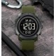 Мужские спортивные часы Skmei 2497PAGBK Army Green-Black с электронным циферблатом и подсветкой