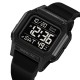 Чоловічий годинник Skmei 2537BKBK All Black — спортивний електронний годинник з підсвічуванням та таймером
