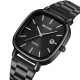 Мужские часы Skmei 2551BKBK All Black с металлическим браслетом и минеральным стеклом