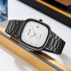 Чоловічий годинник Skmei 2551BKWT Black-White у квадратному корпусі з білим циферблатом