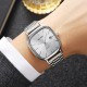 Чоловічий класичний годинник Skmei 2551SISI All Silver зі сріблястим браслетом та білим циферблатом