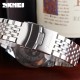 Жіночий класичний годинник Skmei 9058SBU-S Silver-Blue з металевим браслетом та синім циферблатом