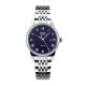 Жіночий класичний годинник Skmei 9058SBU-S Silver-Blue з металевим браслетом та синім циферблатом