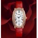 Женские наручные часы Skmei Q020RD Red SALE 2025 с минеральным стеклом и кожаным ремешком