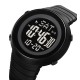 Чоловічий спортивний годинник Skmei 2152BKBK All Black з електронним циферблатом та підсвіткою