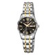 Жіночий класичний годинник Skmei 9370TGDBK Gold-Black з металевим браслетом та календарем