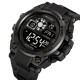 Мужские спортивные часы Skmei 2318BKBK All Black с подсветкой и таймером