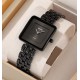 Жіночий годинник Skmei 2372BKBK All Black у квадратному корпусі з металевим браслетом