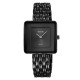 Жіночий годинник Skmei 2372BKBK All Black у квадратному корпусі з металевим браслетом