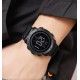 Мужские спортивные часы Skmei 2497NBKBK All Black с электронным циферблатом и нейлоновым ремешком