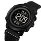 Мужские спортивные часы Skmei 2497NBKBK All Black с электронным циферблатом и нейлоновым ремешком