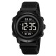Мужские спортивные часы Skmei 2497NBKBK All Black с электронным циферблатом и нейлоновым ремешком
