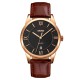 Чоловічий годинник Skmei 9261BNBK Brown-Black з коричневим шкіряним ремінцем та мінеральним склом