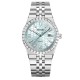 Чоловічий годинник Skmei 2655SIBU Silver-Blue з металевим браслетом та синім циферблатом
