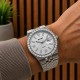 Чоловічий класичний годинник Skmei 2655SISI All Silver зі сріблястим циферблатом та металевим браслетом