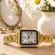 Жіночий годинник Skmei 2582GDSI Gold-Silver у класичному стилі з золотистим браслетом