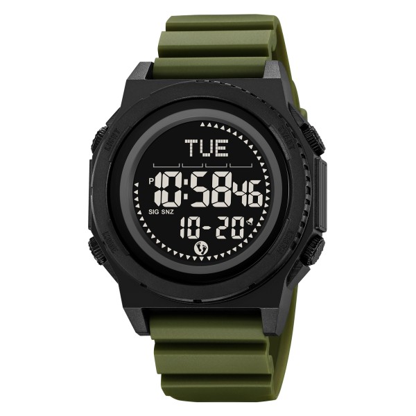 Мужские спортивные часы Skmei 2626AG Army Green с компасом и шагомером
