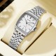 Женские классические часы Skmei 2628SISI Silver с серебристым браслетом и минеральным стеклом