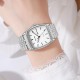 Женские классические часы Skmei 2628SISI Silver с серебристым браслетом и минеральным стеклом