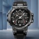 Мужские спортивные часы Skmei 2500BK Black с комбинированным циферблатом и водозащитой 5 ATM