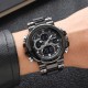 Мужские спортивные часы Skmei 2500BK Black с комбинированным циферблатом и водозащитой 5 ATM