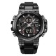 Мужские спортивные часы Skmei 2500BK Black с комбинированным циферблатом и водозащитой 5 ATM