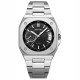 Мужские часы Skmei 2572SIBK Silver-Black классические с металлическим браслетом и датой