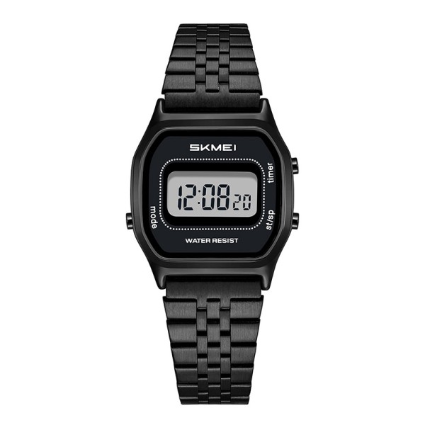Жіночий годинник Skmei 2651BK Black у класичному стилі з електронним циферблатом