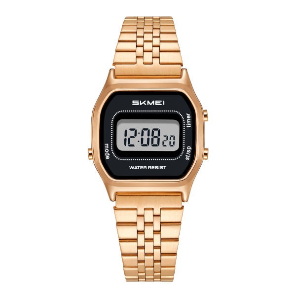 Жіночий годинник Skmei 2651RG Rose Gold у кольорі рожеве золото з електронним циферблатом