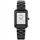 Жіночий класичний годинник Skmei 2670BKSI Black-Silver з мінеральним склом та металевим браслетом