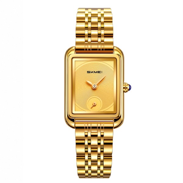 Жіночий годинник Skmei 2670GDGD Gold-Gold у класичному стилі з золотистим браслетом